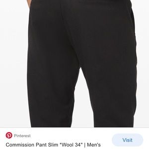 Lululemon commission slim wool 34x33